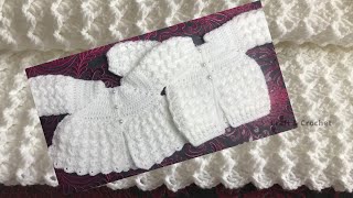 Crochet baby cardigan/two pattern crochet sweater