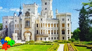 Как собирать пазлы 1000 деталей за 3 минуты. Замок Castorland Puzzle из 1000 элементов.