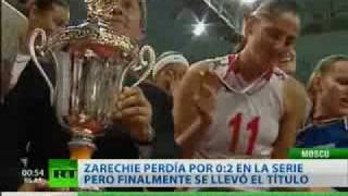 Las chicas de Zarechie se consagran campeonas de la Superliga de Vóleibol