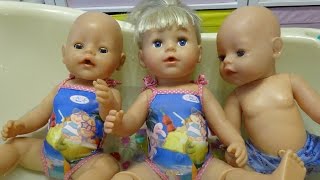 Купание Беби Бон видео про кукол Новые купальники моих беби бонов Детское видео