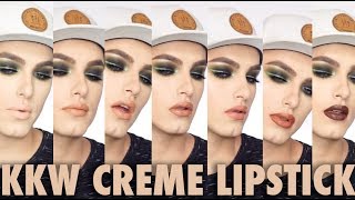 KKW BEAUTY CREME LIPSTICK LIP SWATCHES
