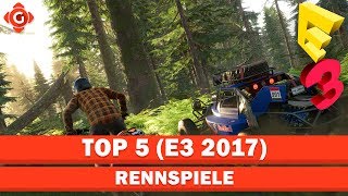 Top 5 E3 2017 | Die besten Rennspiele