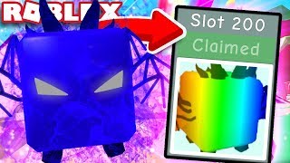 I UNLOCKED SLOT 200 IN RAINBOW LAND REWARDS | Rainbow Overlord Pet (Roblox Bubble Gum Simulator)