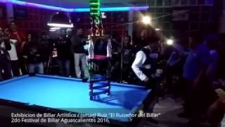 Ismael Ruiz "El Ruizeñor del Billar", Exhibición Billar Artistico