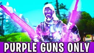 i can ONLY use PURPLE WEAPONS with Galaxy Skin... (super rare)