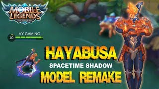 Mobile Legends - HAYABUSA Spacetime Shadow Skin Remodel Gameplay [MVP] Update 1.1.90
