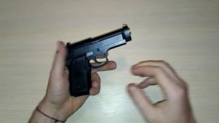 Детский игрушечный пистолет ZM21, металлический корпус, на пульках