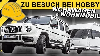 Wohnwagen für den G63 AMG? Besuch im Hobby Wohnwagen Werk