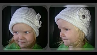 весенняя шапочка шнуром гусеничка, вязание крючком