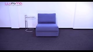 Sillón cama estrecho de diseño. Muebles Lluesma