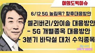 190612 5G관련주 대응방안 와이솔 셀리버리 전망 언급종목 에치에프알 케이엠더블유 쏠리드 오이솔루션 RFHIC 바이오시장전망