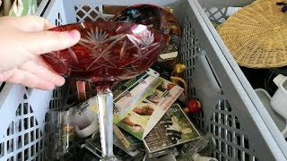 Снова идем на барахолку в Германии! Много фарфора, винтажной посуды, керамики, хрусталя.
