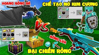 MINECRAFT BÍ KÍP LUYỆN RỒNG TẬP 5 | ĐẠI CHIẾN RỒNG LỬA VỚI RỒNG HOANG DÃ, CHẾ TẠO NỎ KIM CƯƠNG VIP