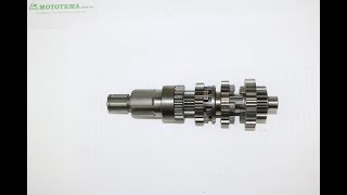 Первичный вал КПП Shineray XY250GY-6B и 6C, X-TRAIL 250 (169FMM), видеообзор с замерами