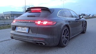 Porsche Panamera Turbo Sport Turismo 4.0 Twin Turbo V8 Engine Sounds!