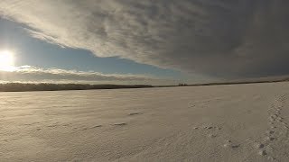 Охота и рыбалка зимой- часть1. (Следы животных, рыбалка на щуку, древний фундамент в лесу)