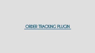 Order Tracking Plugin for WordPress
