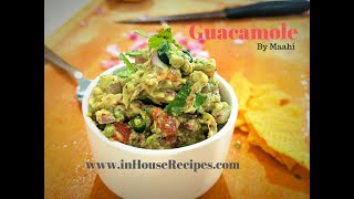 Home Made Fresh Healthy Guacamole Easy Recipe