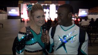 Cheer Extreme's Ulrikke Indiane Gjerstadberget and Monaco Evans interview with JTV