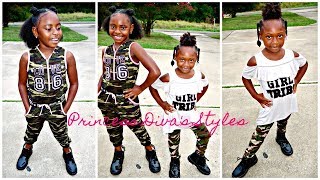 Morning Hairstyling Routine Now With Two Kids | Children's Natural Hair Care
