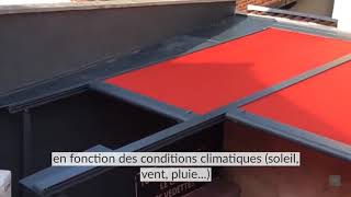 installation pergola store markilux - exemple de couverture terrasse restaurant bordeaux