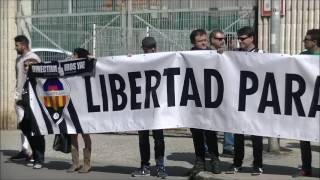 Protestas en la previa C.D.CASTELLÓN 5-1 BORRIOL C.F.