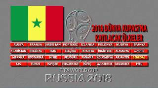 Rusya'da düzenlenecek olan 2018 Dünya Kupası'na katılan ülkeler!
