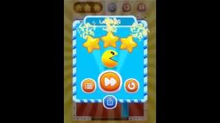 PAC-MAN Bounce - Puzzle Adventure Level 40 Walkthrough Solution for 3 Stars