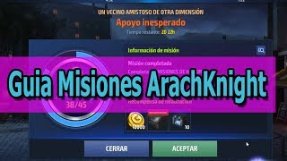 [Marvel Future Fight] Guia Misiones ArachKnight Paris Completa | ultimo ep
