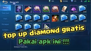 AMPUH!! BISA TOP UP DIAMOND GRATIS DARI APK INI  !!!