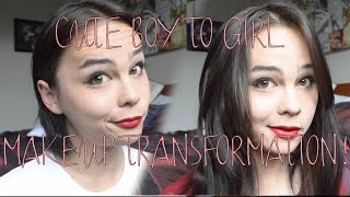 Full Body Cute Boy to Girl Transformation!