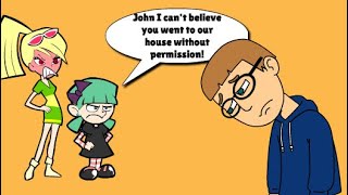 Old video: John goes to Joyce and Jane's house w/o permission