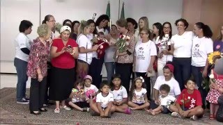 Mulheres prestam solidariedade à Presidenta DILMA ROUSSEFF no Palácio do Planalto.