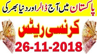 Pakistan Today US Dollar And Gold Latest News  PKR to US Dollar  Gold Price in Pakistan 26-11-18