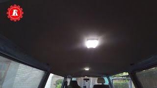 Самодельный потолок в микроавтобус  VW Transporter T3