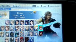 Dissidia 012 [Mods] - Character Select Screen Port