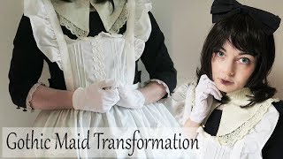 Goth Maid Makeup + Outfit Transformation