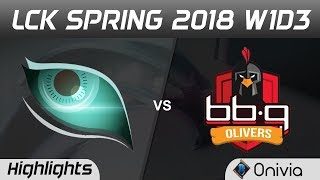 KDM vs BBQ Highlights Game 1 LCK Spring 2018 W1D3 Kongdoo Monster vs BBQ Olivers by Onivia
