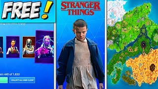FREE SKINS GLITCH! Season 10 NEW MAP LEAKS! STRANGER THINGS SKINS & EVENT! Fortnite FREE ITEMS HACK