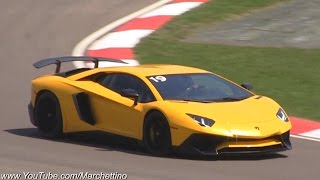 Lamborghini Aventador SV Sound - Accelerations and Driving Shots on Track
