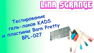 Тестирование лака для стемпинга KADS на пластинке Born Pretty BPL-027