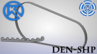 Компас 3D уроки - ремень зубчатый (приводной ремень)