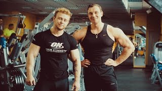 Корнюхин Дмитрий и Новиченко Павел тренировка: спина. ч1