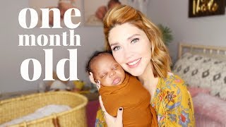 Benjamin's One Month Update \\ Breastfeeding, Sleep + More