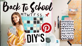 3 Back To School DIY's zum Organisieren für die Schule und Uni // I'mJette