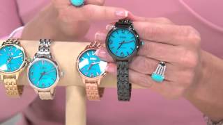Ecclissi Sleeping Beauty Turquoise Sterling Silver Watch with Pat James-Dementri