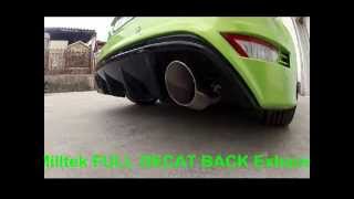 ford focus rs test drive in tunnel with milltek full decat back exhaust