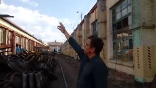 Ремонт подкрановых путей. Кран балка с тельфером.