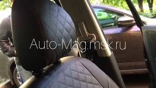 Чехлы на Ниссан Альмера G15 из экокожи | Автопилот