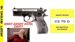 (Airsoft Review) ASG CZ75 D Compact | CO2 GBB | The worst airsoft pistol?